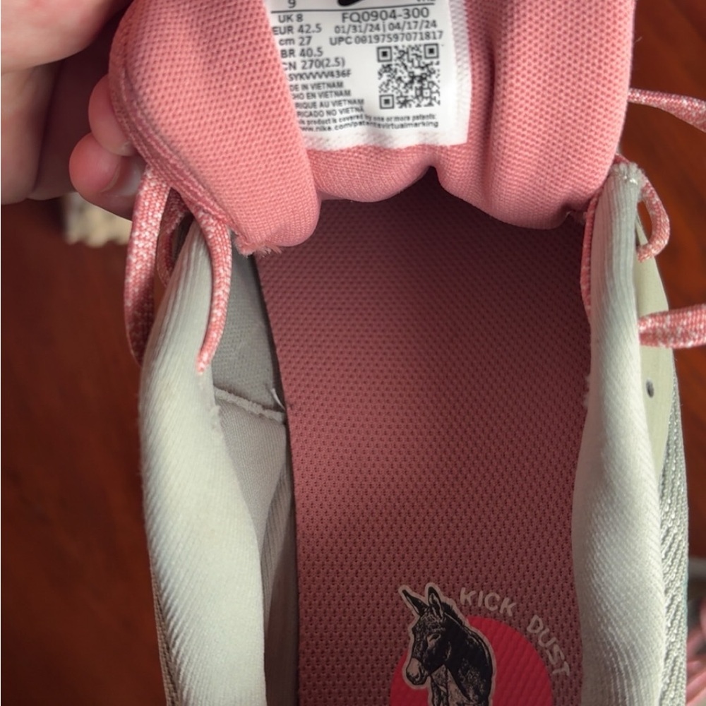 Nike Gray and Pink Trail Running Shoes - Picture 4 of 4